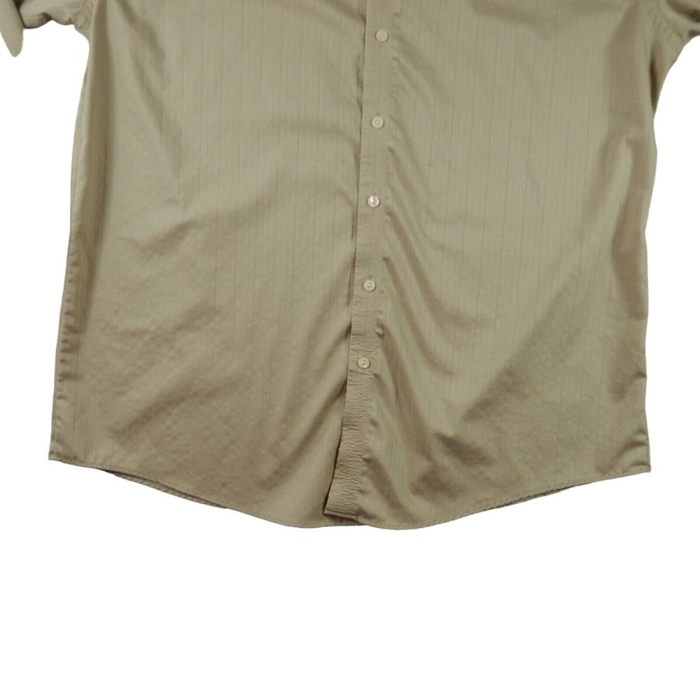 KENNETH COLE Shirt Men's Long Sleeve Casual Brown Extra Large 17 (34-35) - Picture 4 of 10